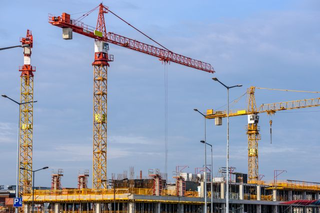 Contract lift project supported by mobile crane equipment
