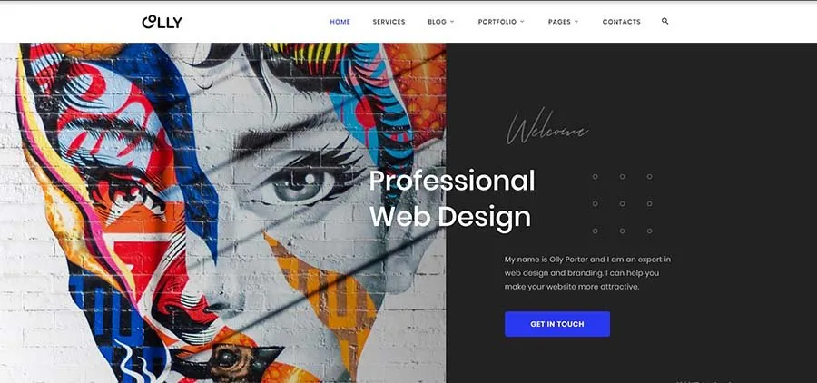 Creative professional website design