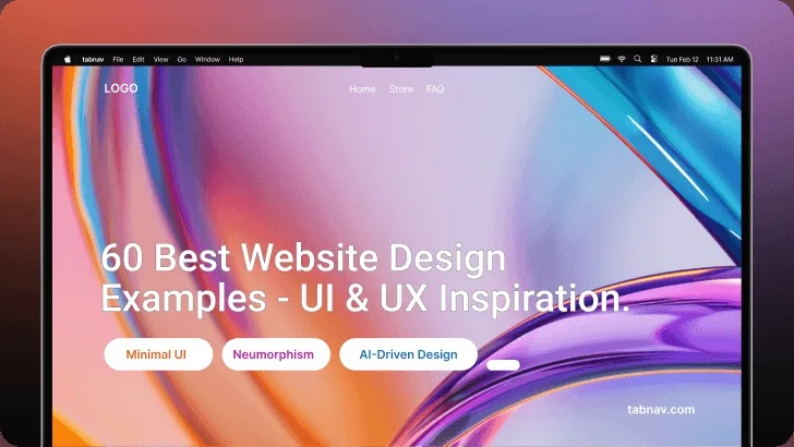 Modern ecommerce and booking website interface