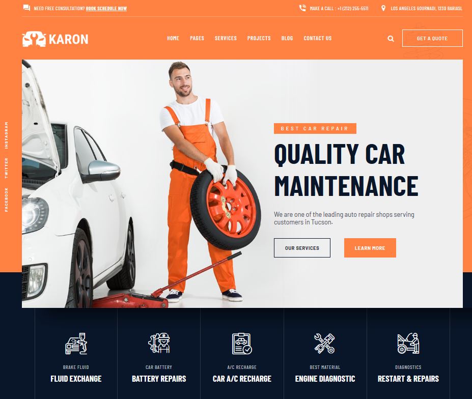 Garage and mechanic website example for a Ballymena vehicle business Garage and mechanic website example for a Ballymena vehicle business